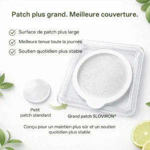 MARQUE
    OFFICIELLE
    
  

  
  𝐒𝐎𝐋𝐕𝐈𝐑𝐎𝐍®
   Version améliorée à large couverture
  Patch avancé nano
  à micro-aiguilles 10-en-1