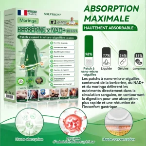 MARQUE
OFFICIELLE
𝐒𝐎𝐋𝐕𝐈𝐑𝐎𝐍®
Version améliorée à large couverture
Patch avancé nano
à micro-aiguilles 10-en-1