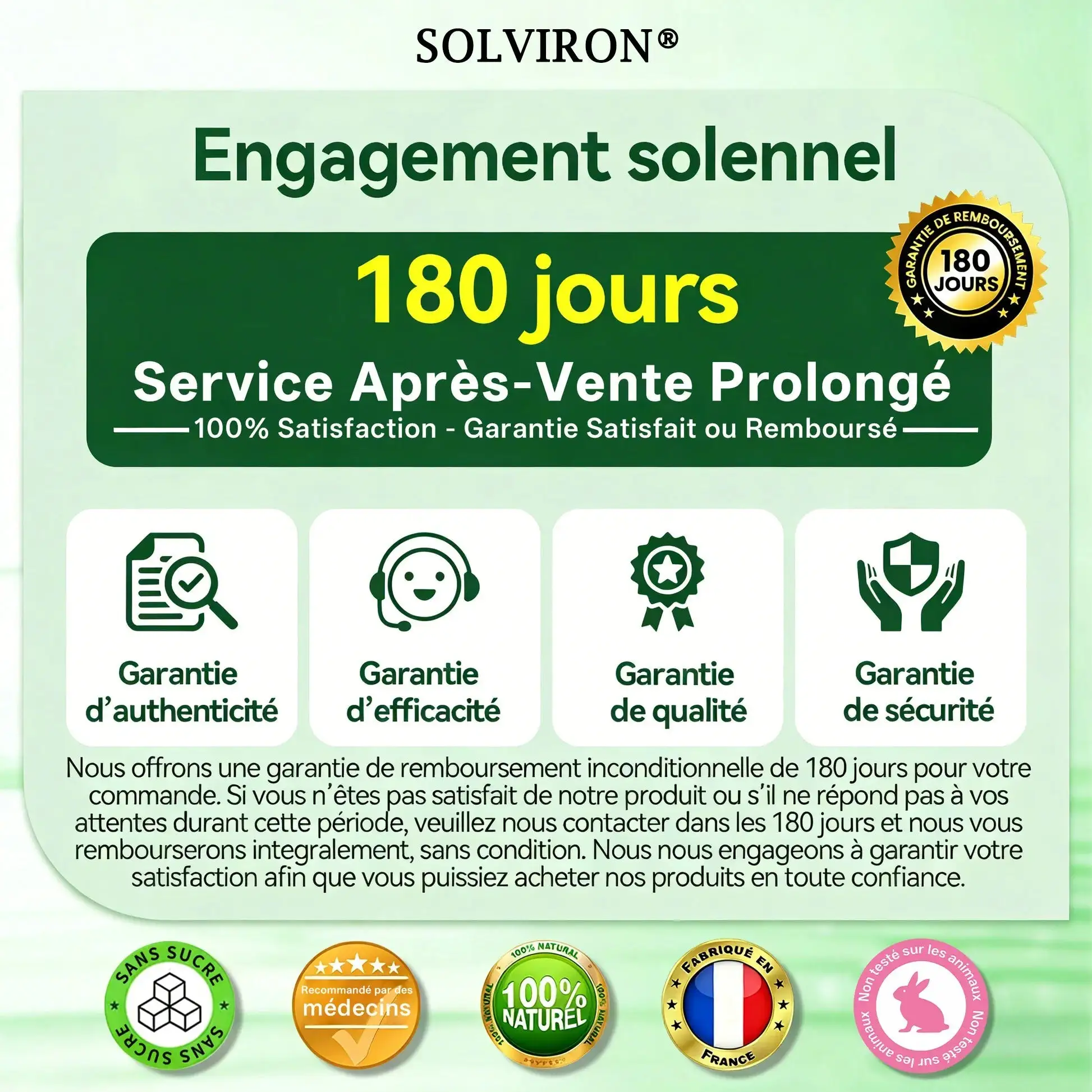 MARQUE
OFFICIELLE
𝐒𝐎𝐋𝐕𝐈𝐑𝐎𝐍®
Version améliorée à large couverture
Patch avancé nano
à micro-aiguilles 10-en-1